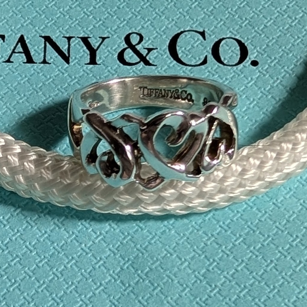 Tiffany & Co. Sterling Silver Paloma Picasso Triple Loving Heart Ring